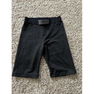 Kipsta Biker shorts Womens Size XS Black Pull On Stretch Tights Active Running